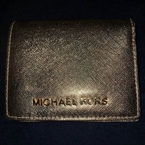 Gold shimmer Michael Kors wallet